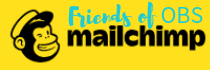 Mailchimp logo with Friends of OBS written over the top